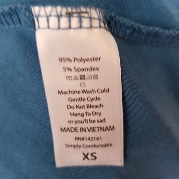 4/$25 Lularoe Teal Carly High Low Shirt Dress - Picture 4 of 6